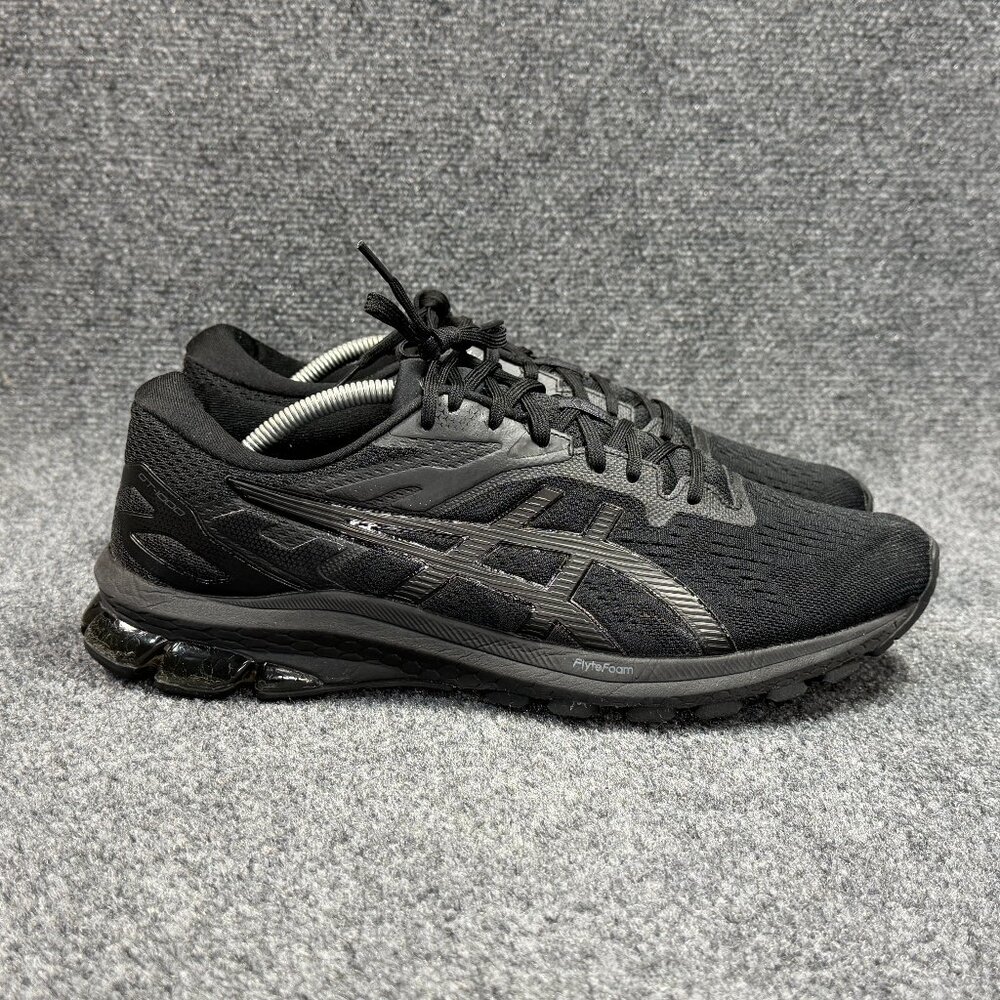 Asics GT-1000 10 Running Shoes Mens Size 11.5 Triple Black Athletic Run Training
